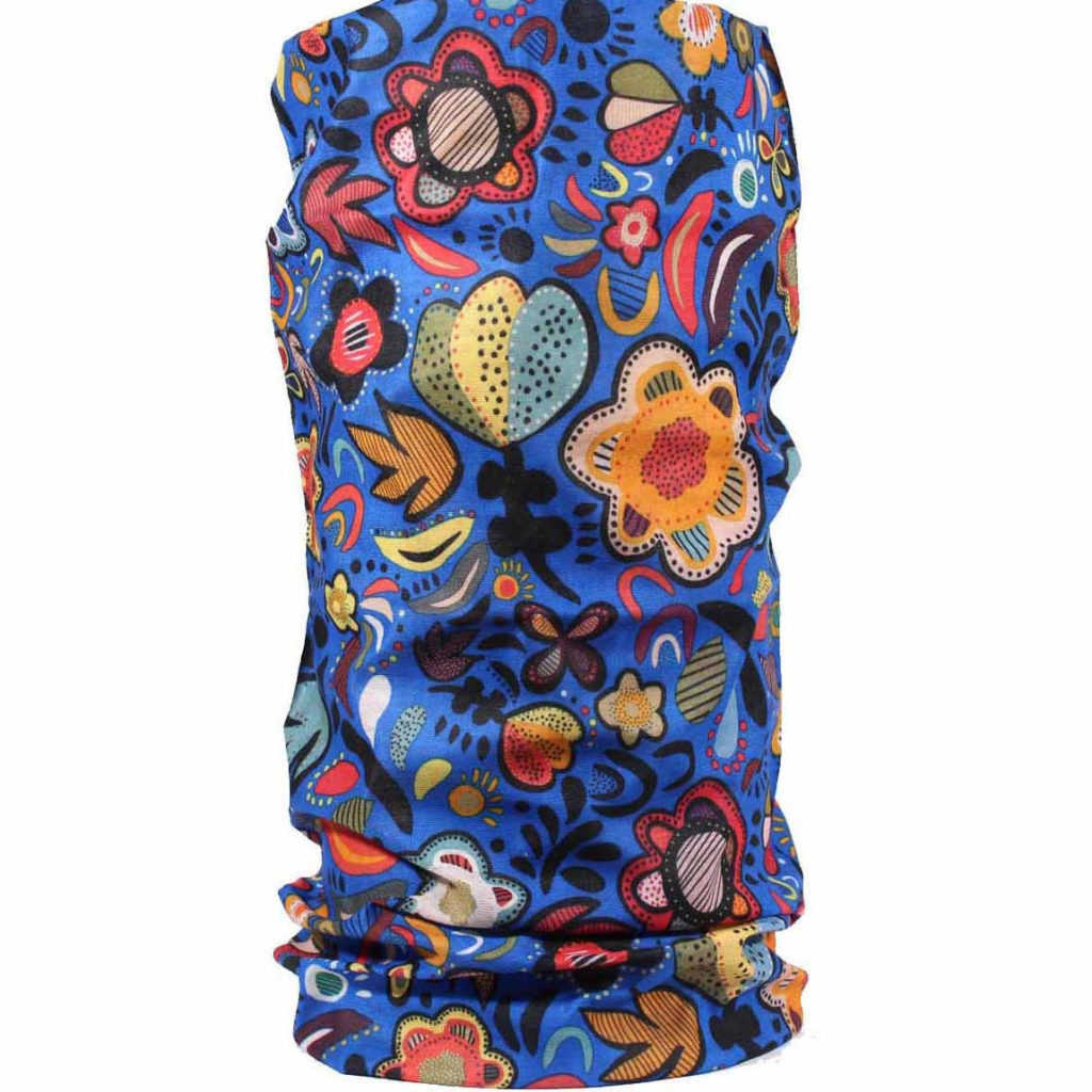 Bandana Flores Azul
